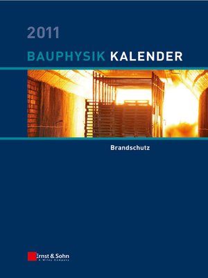cover image of Bauphysik-Kalender 2011